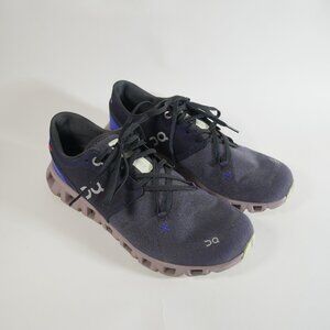 Sz 8 Womens On Cloud X 3 Sneakers ~ Midnight Heron